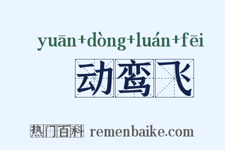 鹓动鸾飞是什么意思的图片